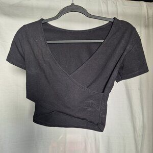 Black Crop Top Women's Small